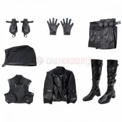 2025 Thunderbolts Cosplay Costumes Ghost Black Leather Top Level Suits