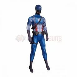 Captain America The First Avenger Cosplay Costumes Steven Rogers HD Printed Jumpsuit -One Hero Suits Store 24210a12
