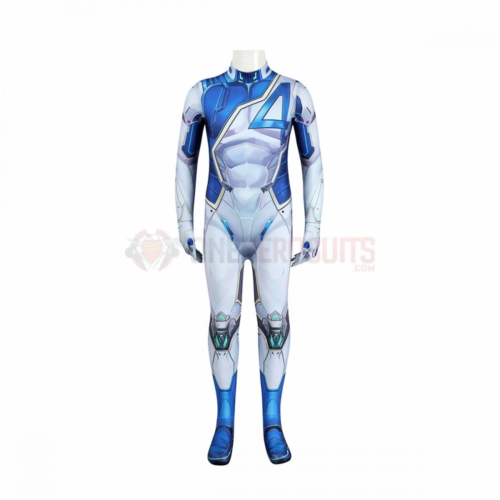 Kids Mister Fantastic Cosplay Costumes Marvel Rivals Halloween Suit 3 Kids Mister Fantastic Cosplay Costumes Marvel Rivals Halloween Suit