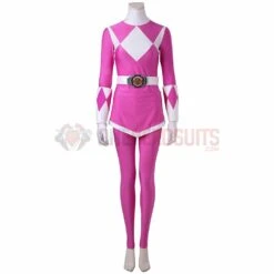 Pterosaur Pink Ranger Cosplay Costume Mighty Morphin Power Rangers Suit -One Hero Suits Store 3668a 10