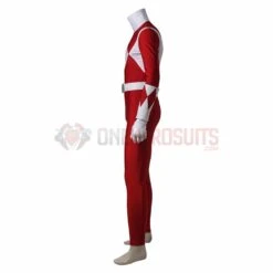 Tyrannosaurus Red Ranger Cosplay Costume Mighty Morphin Power Rangers Bodysuit -One Hero Suits Store 3669a 3