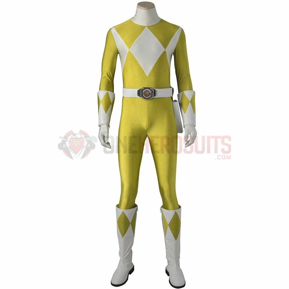 Yellow Ranger Male Cosplay Costumes Mighty Morphin Power Rangers Cosplay Suit 3 Yellow Ranger Male Cosplay Costumes Mighty Morphin Power Rangers Cosplay Suit