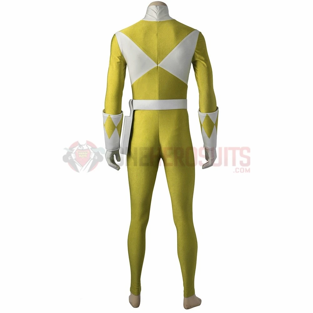 Yellow Ranger Male Cosplay Costumes Mighty Morphin Power Rangers Cosplay Suit 6 Yellow Ranger Male Cosplay Costumes Mighty Morphin Power Rangers Cosplay Suit - Image 4