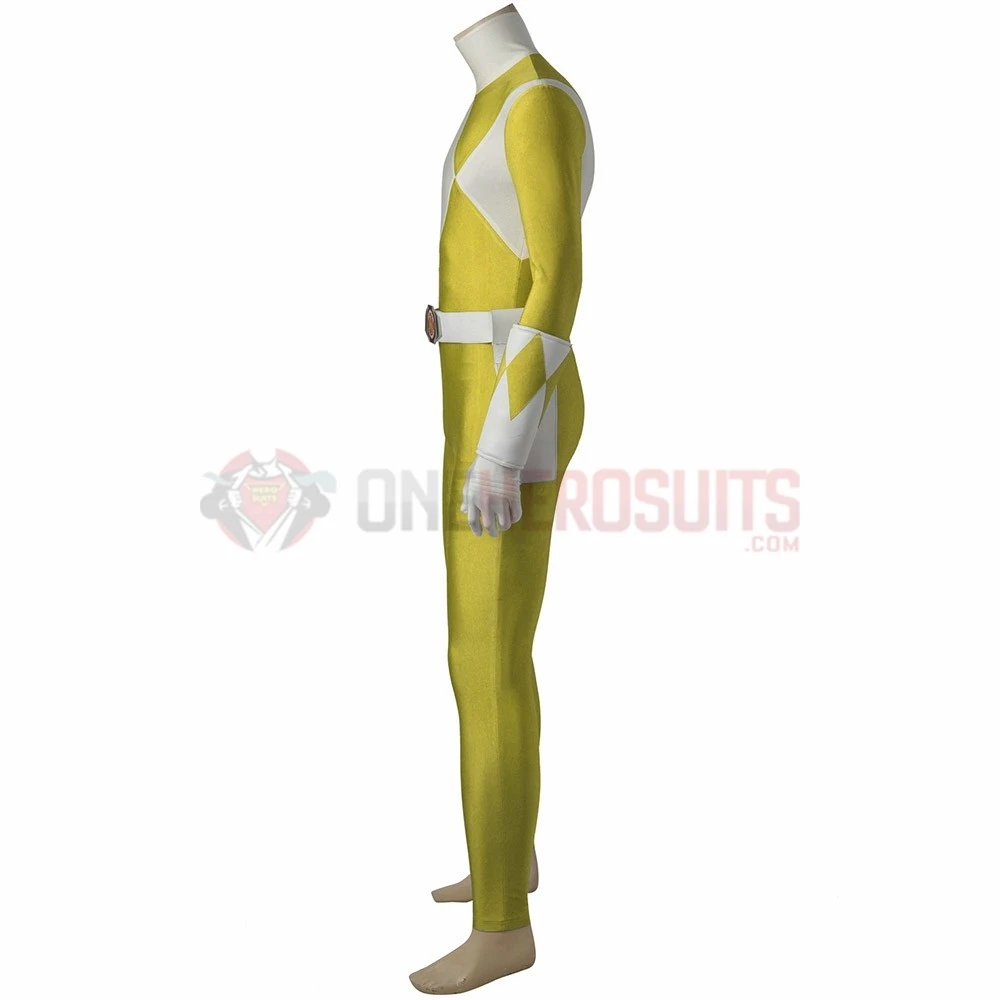 Yellow Ranger Male Cosplay Costumes Mighty Morphin Power Rangers Cosplay Suit 5 Yellow Ranger Male Cosplay Costumes Mighty Morphin Power Rangers Cosplay Suit - Image 3