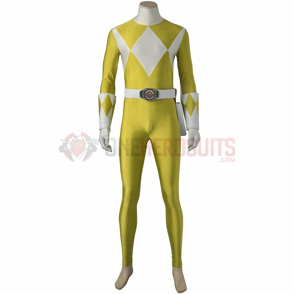 Yellow Ranger Male Cosplay Costumes Mighty Morphin Power Rangers Cosplay Suit 7 Yellow Ranger Male Cosplay Costumes Mighty Morphin Power Rangers Cosplay Suit - Image 5