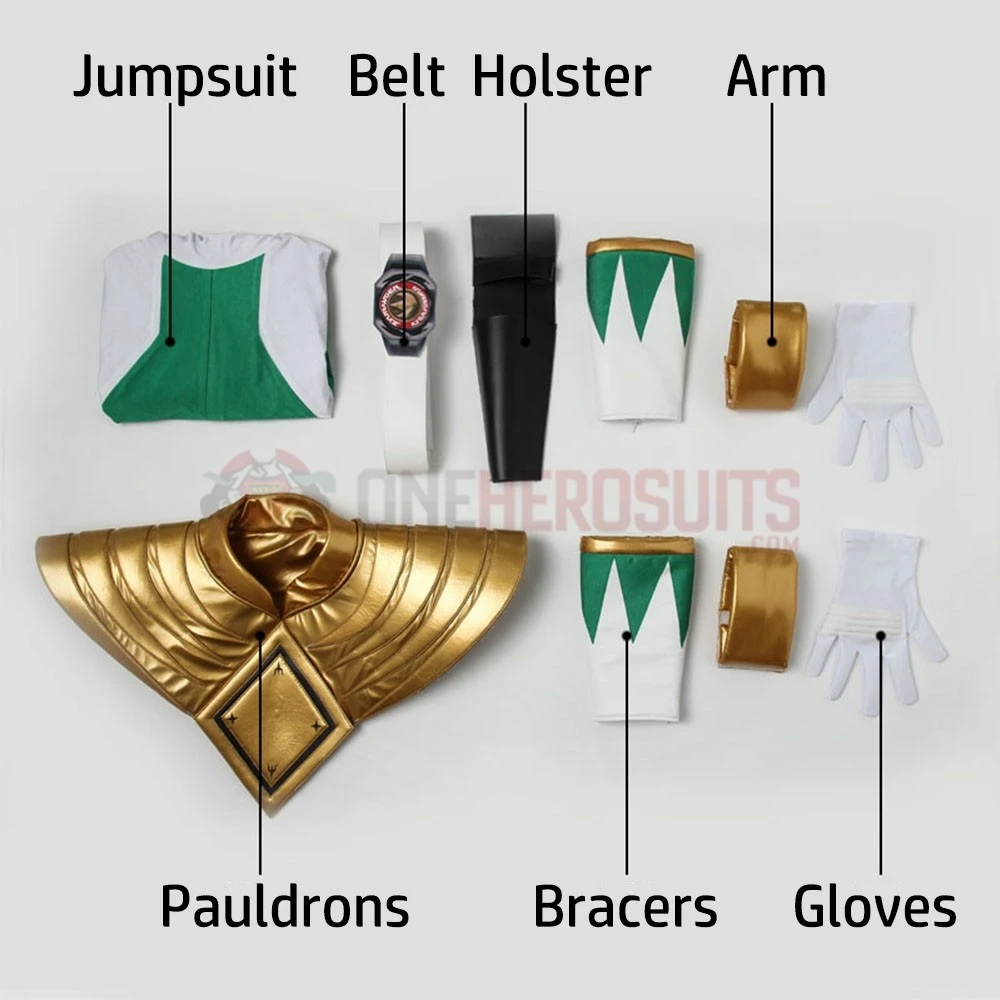 Tommy Oliver Cosplay Costume Green Ranger Spandex Cosplay Suit 3 Tommy Oliver Cosplay Costume Green Ranger Spandex Cosplay Suit