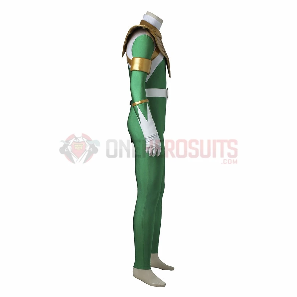 Tommy Oliver Cosplay Costume Green Ranger Spandex Cosplay Suit 7 Tommy Oliver Cosplay Costume Green Ranger Spandex Cosplay Suit - Image 5