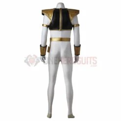 White Ranger Cosplay Costume Mighty Morphin Power Rangers Suit -One Hero Suits Store 3764a 2