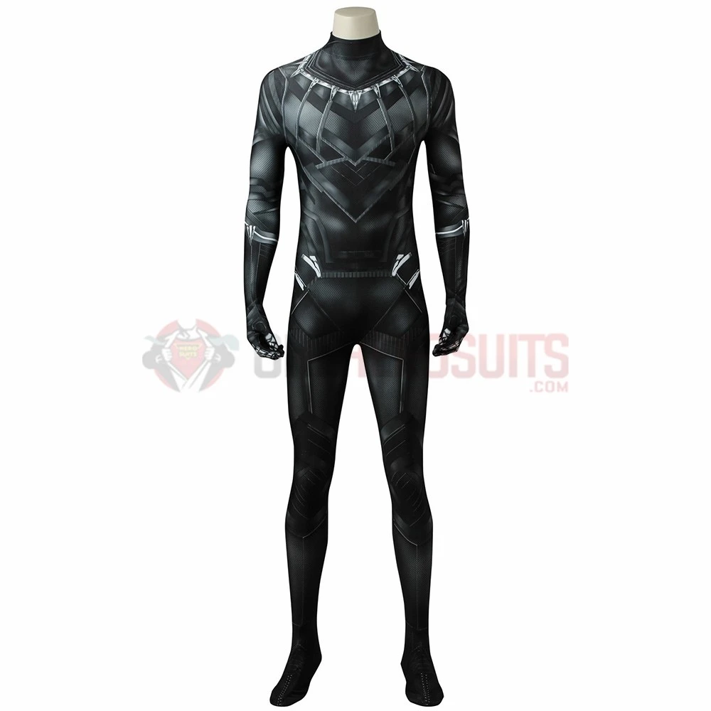 Black Panther Suit 3D Printed T'challa Civil War Bodysuit 3 Black Panther Suit 3D Printed T'challa Civil War Bodysuit