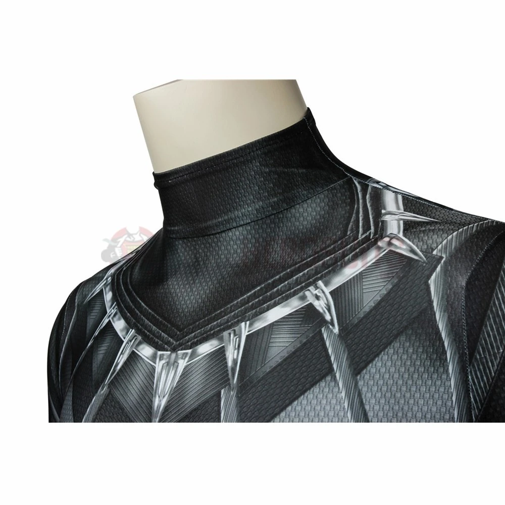 Black Panther Suit 3D Printed T'challa Civil War Bodysuit 8 Black Panther Suit 3D Printed T'challa Civil War Bodysuit - Image 6
