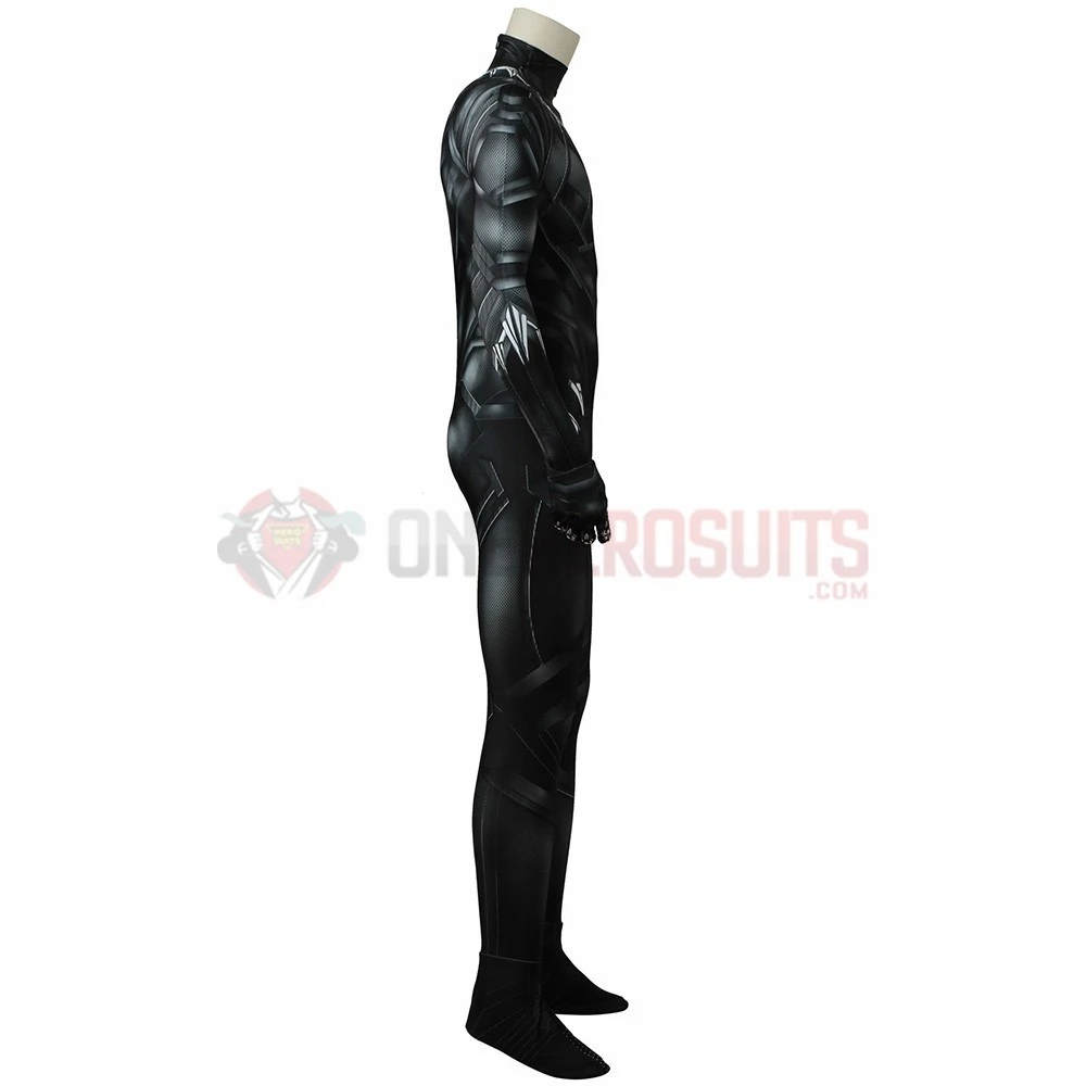 Black Panther Suit 3D Printed T'challa Civil War Bodysuit 5 Black Panther Suit 3D Printed T'challa Civil War Bodysuit - Image 3