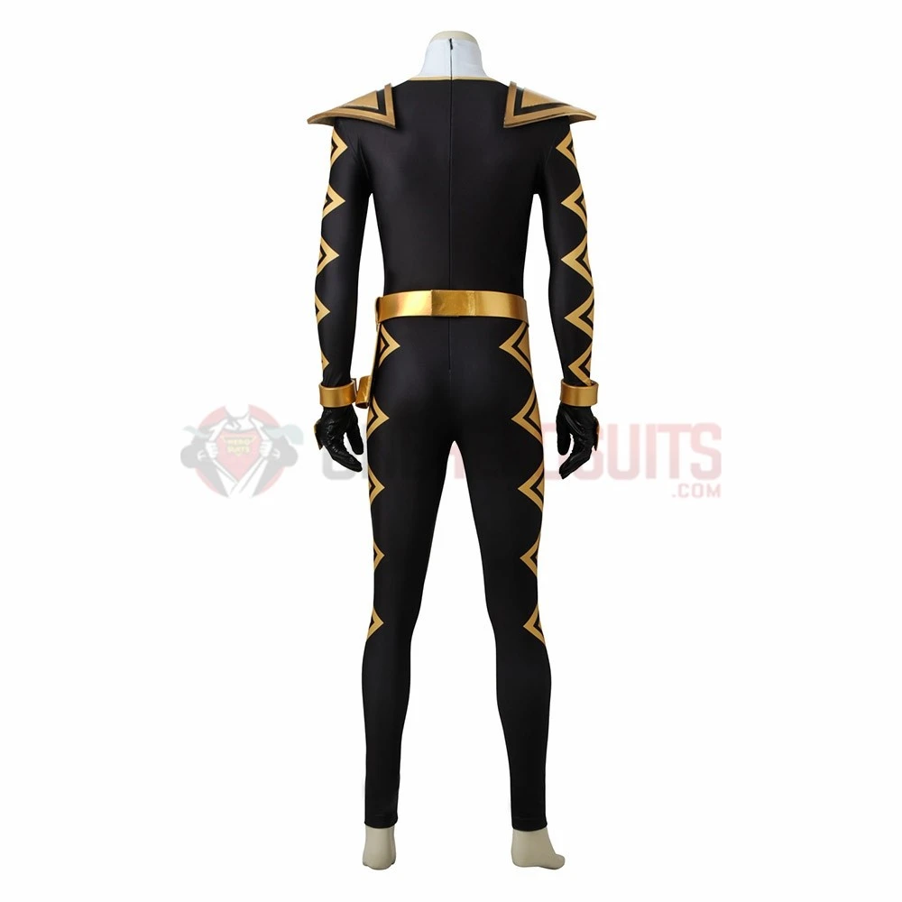 Tommy Oliver Black Ranger Cosplay Costume Power Rangers Dino Thunder Suit 7 Tommy Oliver Black Ranger Cosplay Costume Power Rangers Dino Thunder Suit - Image 5