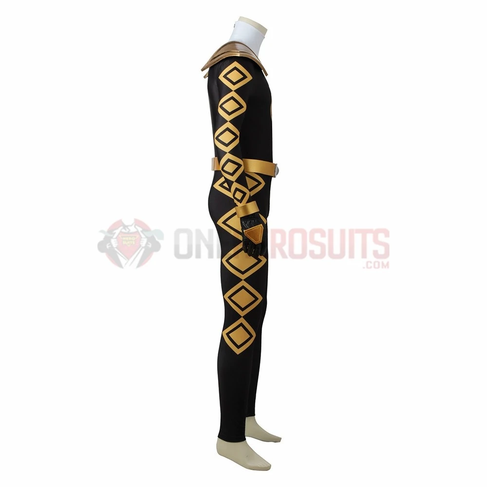 Tommy Oliver Black Ranger Cosplay Costume Power Rangers Dino Thunder Suit 6 Tommy Oliver Black Ranger Cosplay Costume Power Rangers Dino Thunder Suit - Image 4