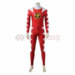Conner McKnight Red Ranger Cosplay Costume Power Rangers Red Dino Thunder Suit -One Hero Suits Store 4013a 2