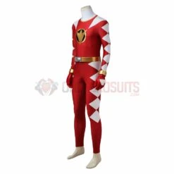 Conner McKnight Red Ranger Cosplay Costume Power Rangers Red Dino Thunder Suit -One Hero Suits Store 4013a 5