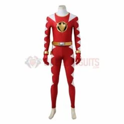 Conner McKnight Red Ranger Cosplay Costume Power Rangers Red Dino Thunder Suit