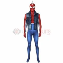 Punk-Rock Spidey Suit Hobart Brown Bodysuit With Vest