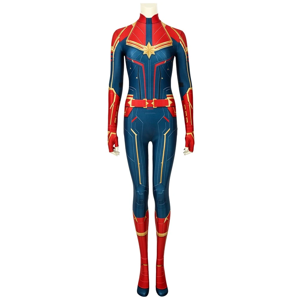 Captain Marvel Suit Cosplay Carol Danvers 3D Printed Bodysuit 3 Captain Marvel Suit Cosplay Carol Danvers 3D Printed Bodysuit