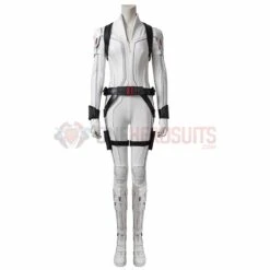 Black Widow White Cosplay Costumes Natasha Romanoff Cosplay Suit