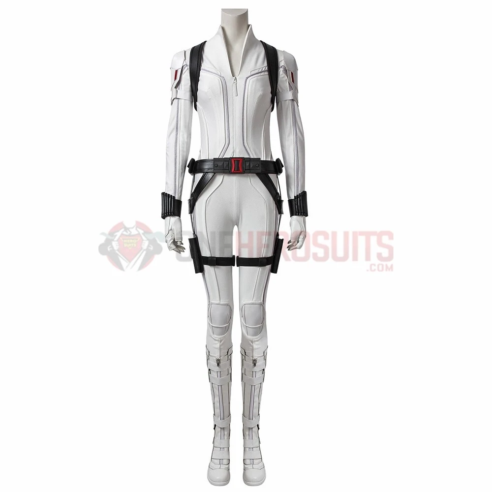 Black Widow White Cosplay Costumes Natasha Romanoff Cosplay Suit 3 Black Widow White Cosplay Costumes Natasha Romanoff Cosplay Suit