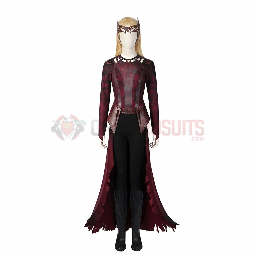 WandaVision Cosplay Costumes Battle Damaged Edition Wanda Suits 6 WandaVision Cosplay Costumes Battle Damaged Edition Wanda Suits - Image 4