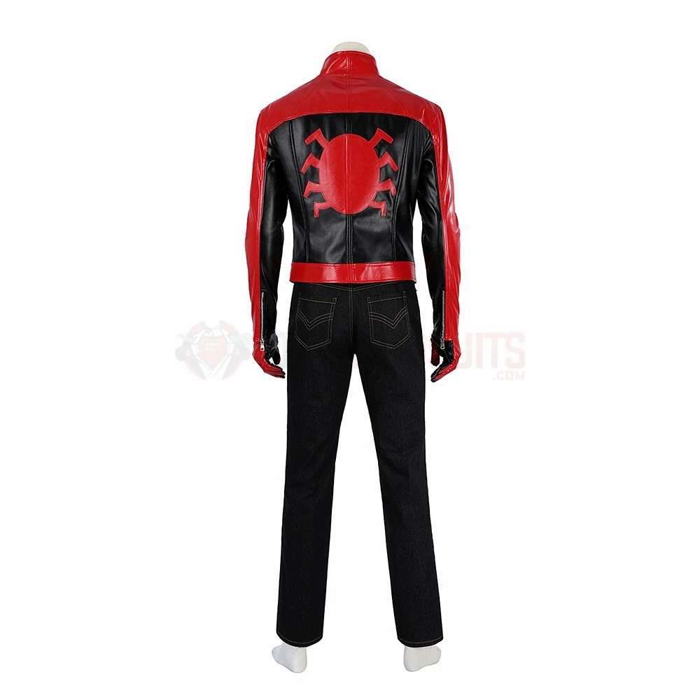 Marvel's Spider-Man 2 Last Stand Cosplay Costume Red Leather Jacket 8 Marvel's Spider-Man 2 Last Stand Cosplay Costume Red Leather Jacket - Image 6