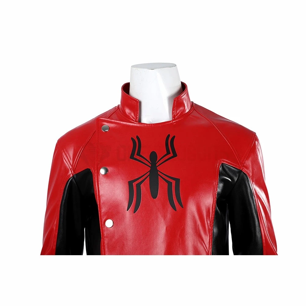 Marvel's Spider-Man 2 Last Stand Cosplay Costume Red Leather Jacket 9 Marvel's Spider-Man 2 Last Stand Cosplay Costume Red Leather Jacket - Image 7
