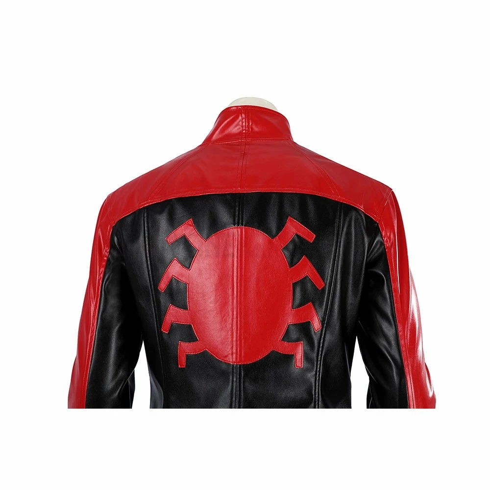 Marvel's Spider-Man 2 Last Stand Cosplay Costume Red Leather Jacket 11 Marvel's Spider-Man 2 Last Stand Cosplay Costume Red Leather Jacket - Image 9