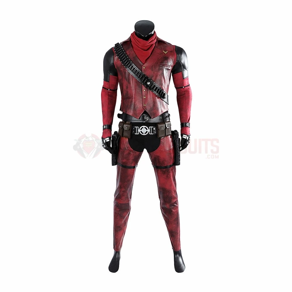 Deadpool 3 Cowboypool Cosplay Costume Leather Cosplay Suit 7 Deadpool 3 Cowboypool Cosplay Costume Leather Cosplay Suit - Image 5