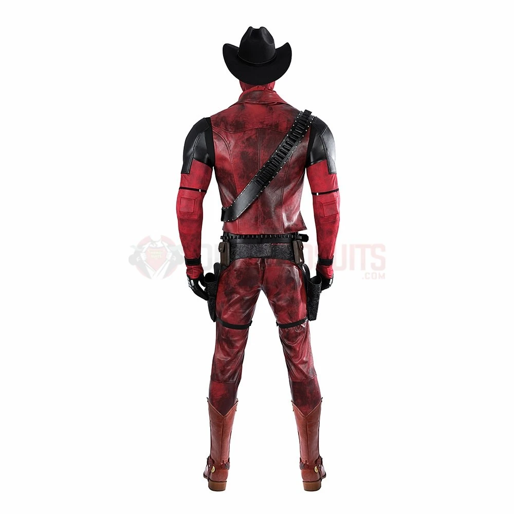 Deadpool 3 Cowboypool Cosplay Costume Leather Cosplay Suit 4 Deadpool 3 Cowboypool Cosplay Costume Leather Cosplay Suit - Image 2