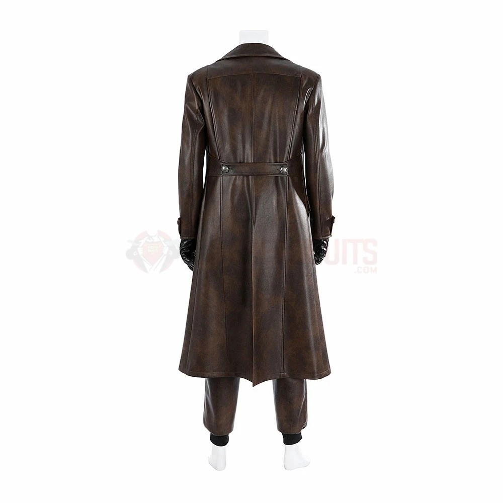 Spiderman Noir Cosplay Costume Spider-Noir Brown Suit 7 Spiderman Noir Cosplay Costume Spider-Noir Brown Suit - Image 5