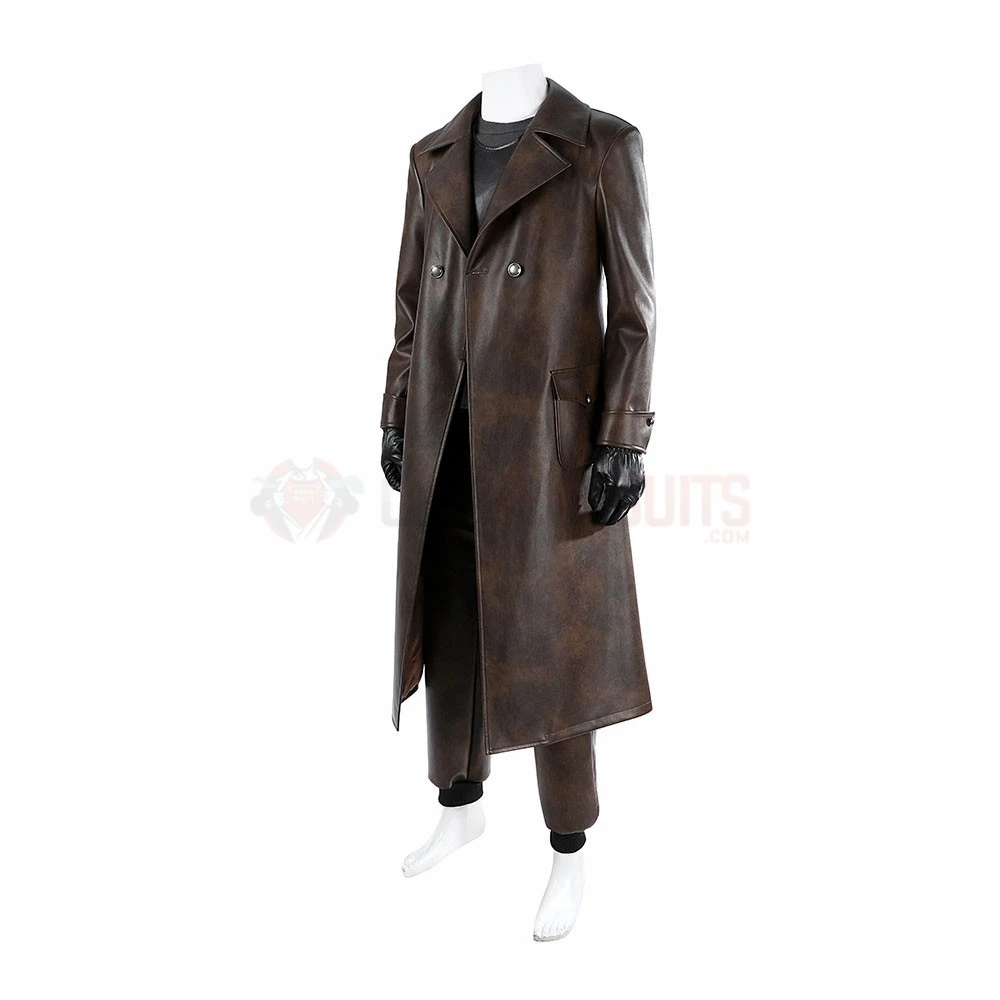 Spiderman Noir Cosplay Costume Spider-Noir Brown Suit 8 Spiderman Noir Cosplay Costume Spider-Noir Brown Suit - Image 6