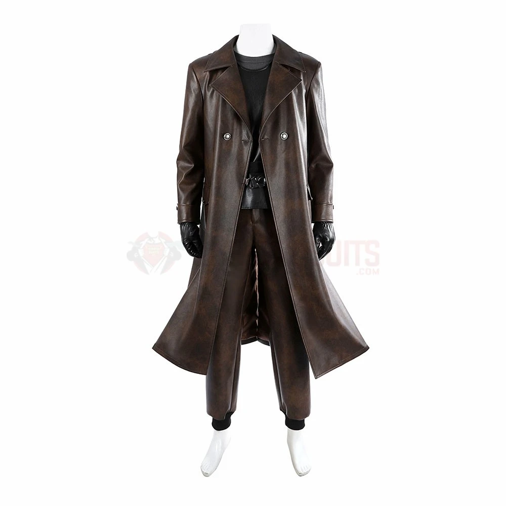 Spiderman Noir Cosplay Costume Spider-Noir Brown Suit 5 Spiderman Noir Cosplay Costume Spider-Noir Brown Suit - Image 3