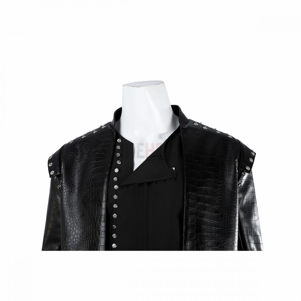 The Witcher Season 5 Cosplay Costume Geralt Black Suit 17 The Witcher Season 5 Cosplay Costume Geralt Black Suit - Image 15