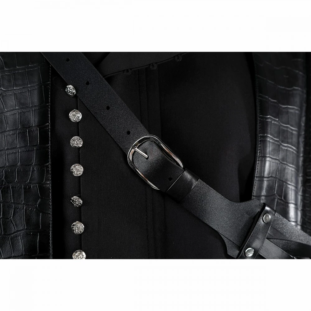 The Witcher Season 5 Cosplay Costume Geralt Black Suit 19 The Witcher Season 5 Cosplay Costume Geralt Black Suit - Image 17