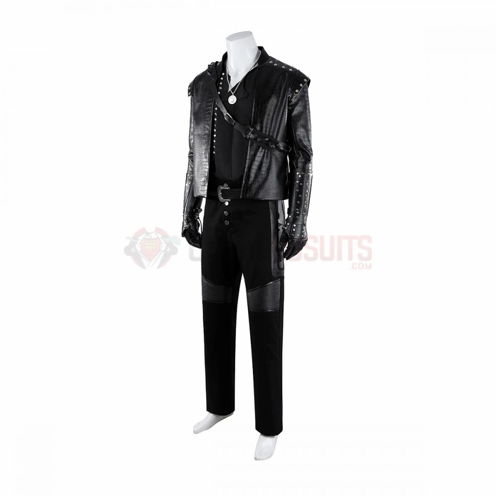 The Witcher Season 5 Cosplay Costume Geralt Black Suit 7 The Witcher Season 5 Cosplay Costume Geralt Black Suit - Image 5