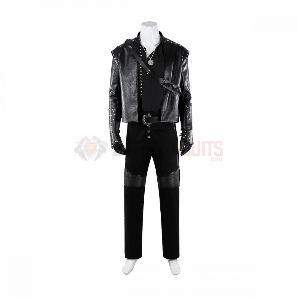 The Witcher Season 5 Cosplay Costume Geralt Black Suit 6 The Witcher Season 5 Cosplay Costume Geralt Black Suit - Image 4