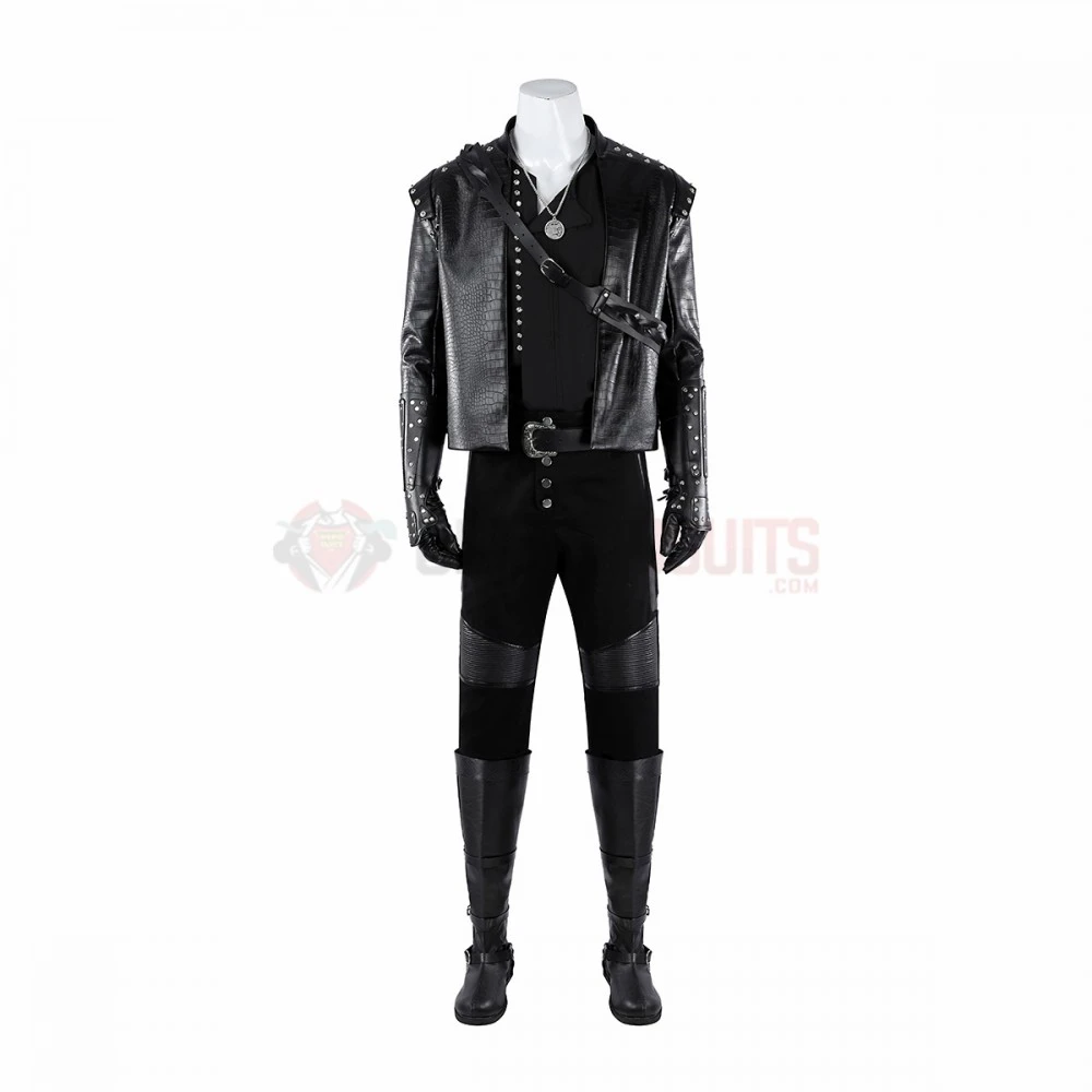 The Witcher Season 5 Cosplay Costume Geralt Black Suit 4 The Witcher Season 5 Cosplay Costume Geralt Black Suit - Image 2