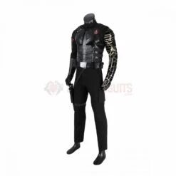 New Avengers Winter Soldier Cosplay Costume Bucky Barnes Black Suit -One Hero Suits Store 568425