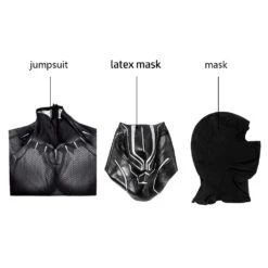 Black Panther Cosplay Suit Spandex Black Panther Costume Detail Printed -One Hero Suits Store j19001baa 8
