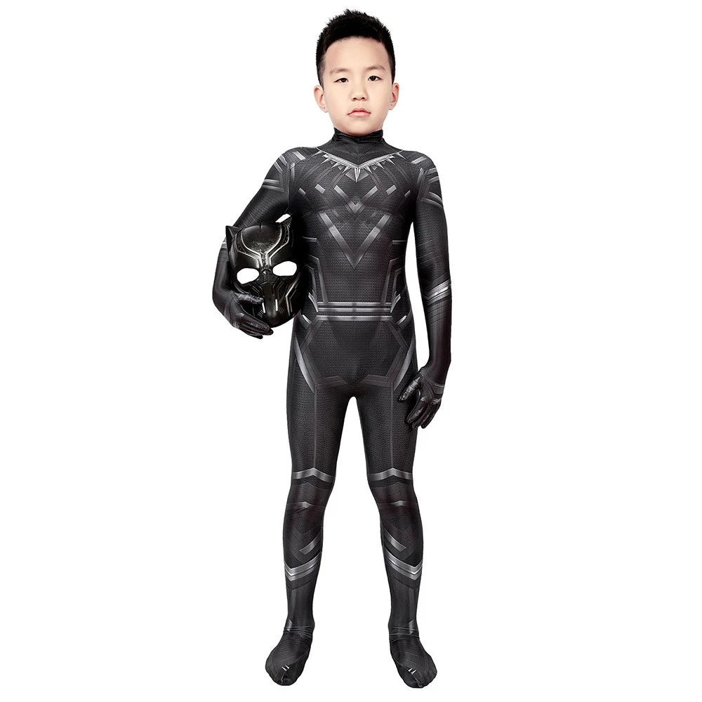 Gift For Boys Black Panther Cosplay Suit HQ Printed Costumes 15 Gift For Boys Black Panther Cosplay Suit HQ Printed Costumes - Image 13