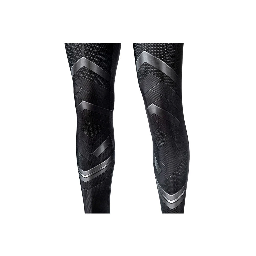 Black Panther Cosplay Costume Detail Printed Spandex Suit 13 Black Panther Cosplay Costume Detail Printed Spandex Suit - Image 11