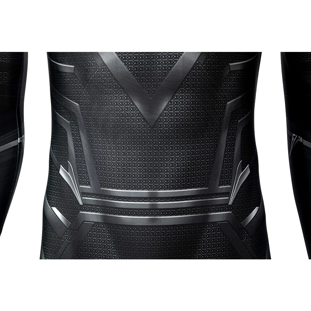 Black Panther Cosplay Costume Detail Printed Spandex Suit 14 Black Panther Cosplay Costume Detail Printed Spandex Suit - Image 12