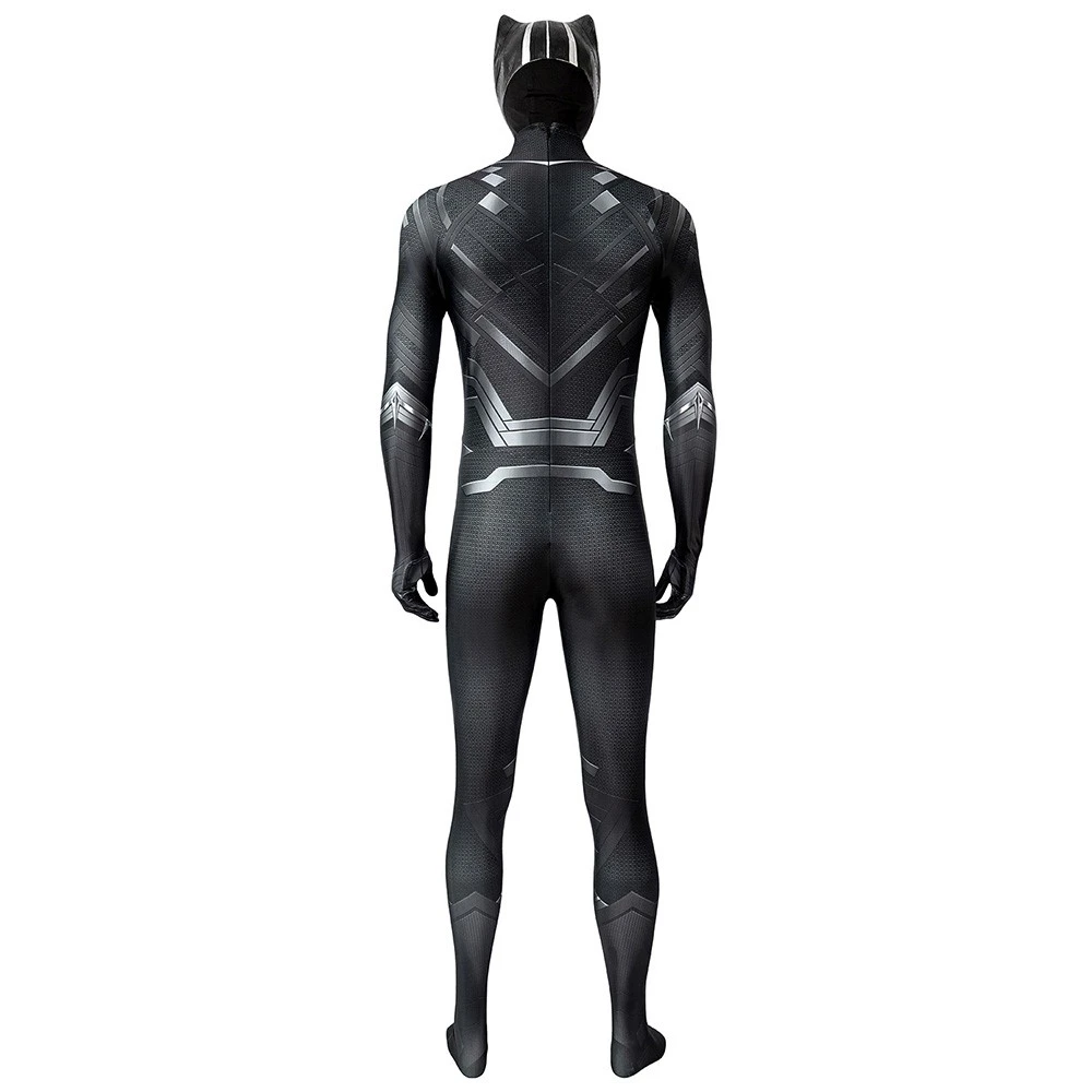 Black Panther Cosplay Costume Detail Printed Spandex Suit 22 Black Panther Cosplay Costume Detail Printed Spandex Suit - Image 20