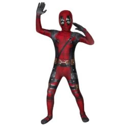 Kids Deadpool Cosplay Suit 3D Printed Spandex Deadpool Suit For Children