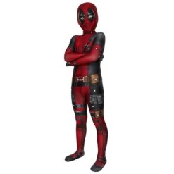 Kids Deadpool Cosplay Suit 3D Printed Spandex Deadpool Suit For Children -One Hero Suits Store j19003aa kida 3