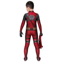 Kids Deadpool Cosplay Suit 3D Printed Spandex Deadpool Suit For Children -One Hero Suits Store j19003aa kida 6