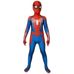 Kids Spider-man PS4 Advanced Suit Spiderman Children Cosplay Jumpsuit