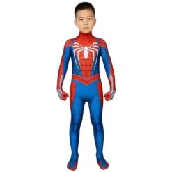 Kids Spider-man PS4 Advanced Suit Spiderman Children Cosplay Jumpsuit -One Hero Suits Store j19006eb kida 3