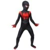 Gift For Boys Miles Morales Black Spider-man Cosplay Suit HQ Printed Costumes 2 Gift For Boys Miles Morales Black Spider-man Cosplay Suit HQ Printed Costumes -One Hero Suits Store j19007ab kida 1